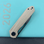 KUBEY knife KU321V Royal Linerlock Black Tan   Folding Knife