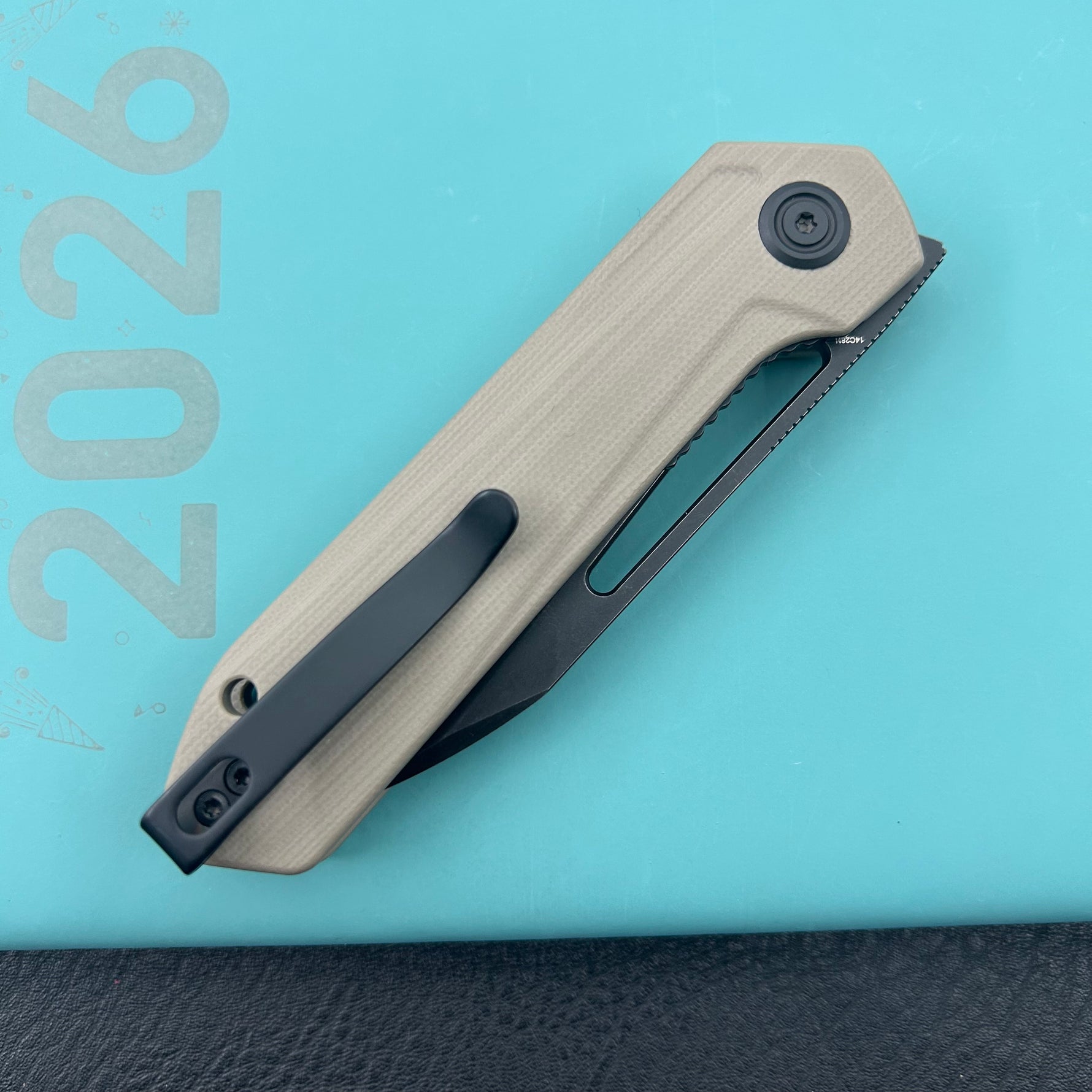 KUBEY knife KU321V Royal Linerlock Black Tan   Folding Knife
