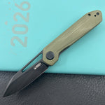 KUBEY knife KU321W Royal Linerlock Black Green   Folding Knife