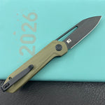 KUBEY knife KU321W Royal Linerlock Black Green   Folding Knife