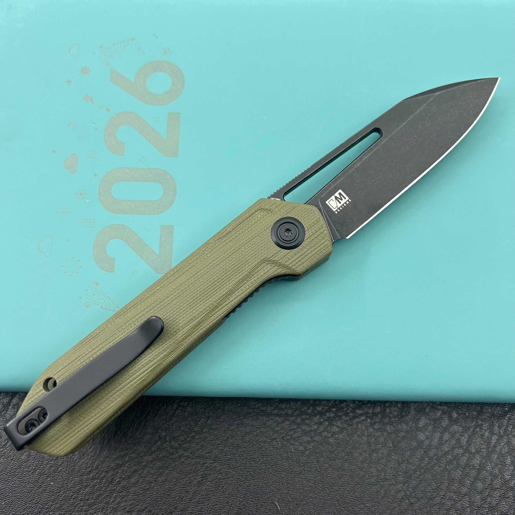 KUBEY knife KU321W Royal Linerlock Black Green   Folding Knife