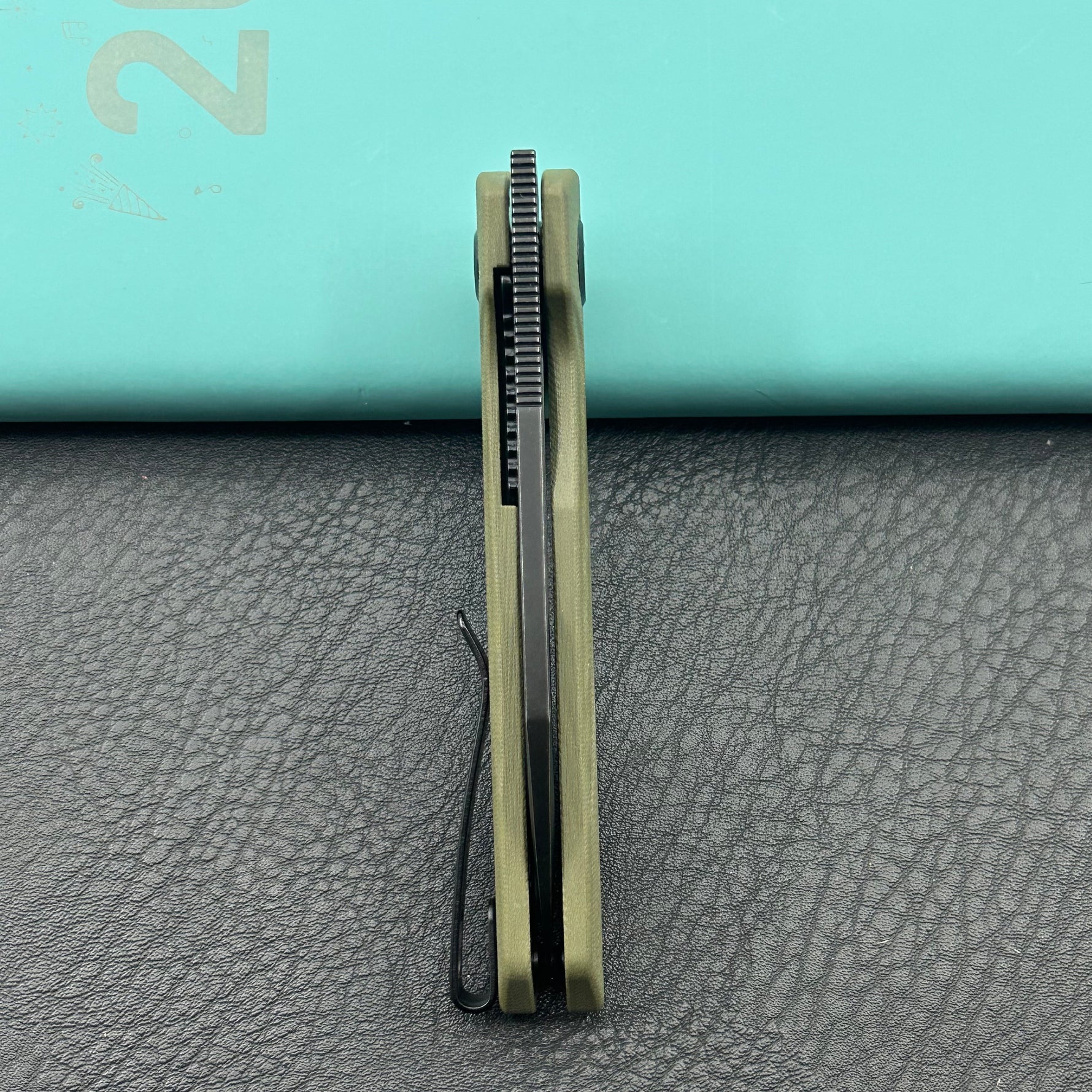 KUBEY knife KU321W Royal Linerlock Black Green   Folding Knife