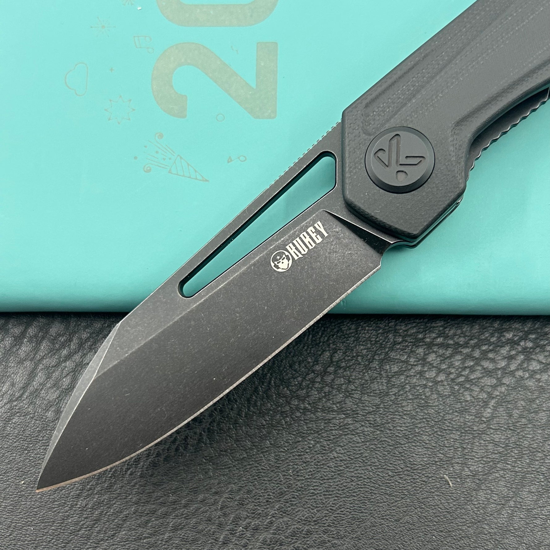 KUBEY knife KU321X Royal Linerlock Blackout  Folding Knife