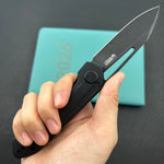 KUBEY knife KU321X Royal Linerlock Blackout  Folding Knife