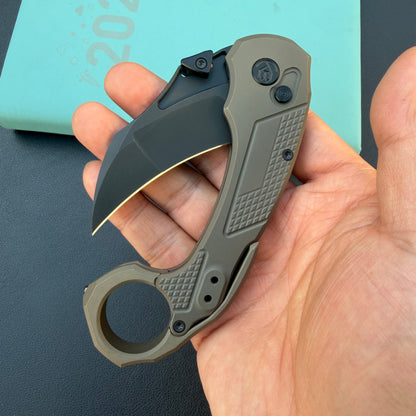 KB Knives  KB463C Tactical Toucan Folding Knife Darkwash Titanium Handle 2.36'' Darkwash 20CV Blade