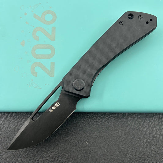 KUBEY knife KU331S Thalia Linerlock Blackout   Folding Knife
