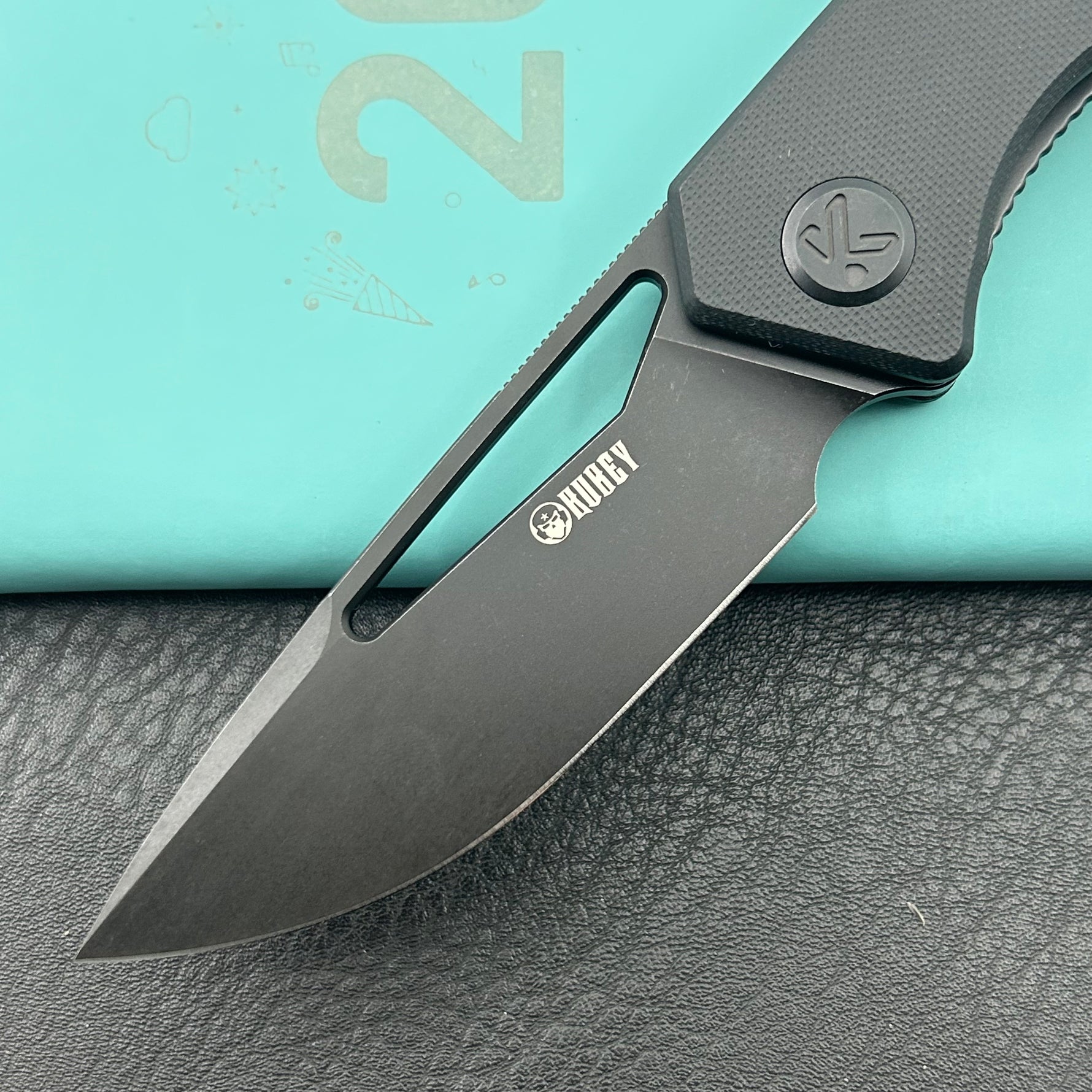 KUBEY knife KU331S Thalia Linerlock Blackout   Folding Knife