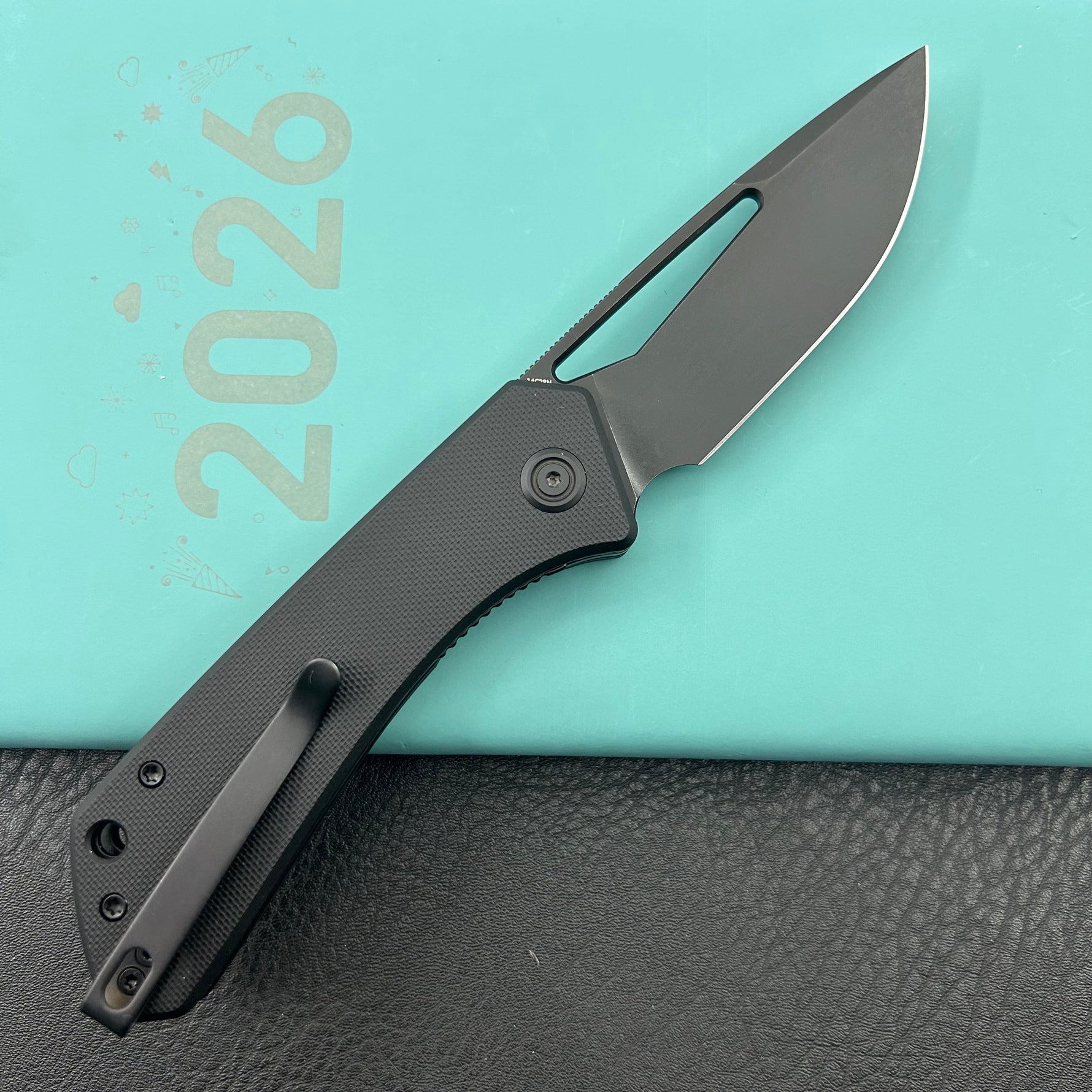 KUBEY knife KU331S Thalia Linerlock Blackout   Folding Knife