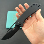 KUBEY knife KU331S Thalia Linerlock Blackout   Folding Knife