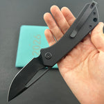 KUBEY knife KU331S Thalia Linerlock Blackout   Folding Knife