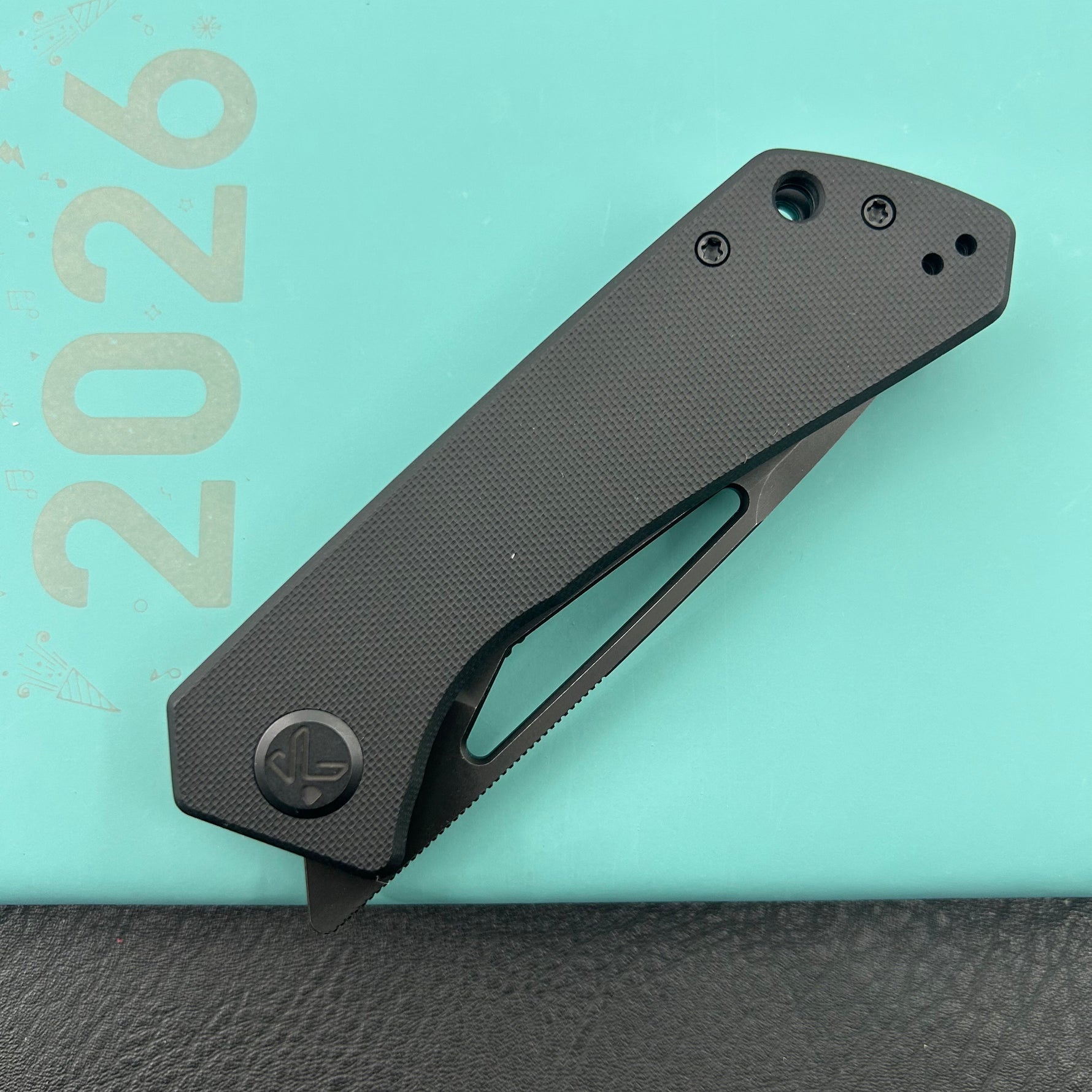 KUBEY knife KU331S Thalia Linerlock Blackout   Folding Knife