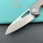 KB KNIVES KB284J Vagrant Folding Knife Sandblast Titanium Handle 3.15" Sandblast M390 Blade