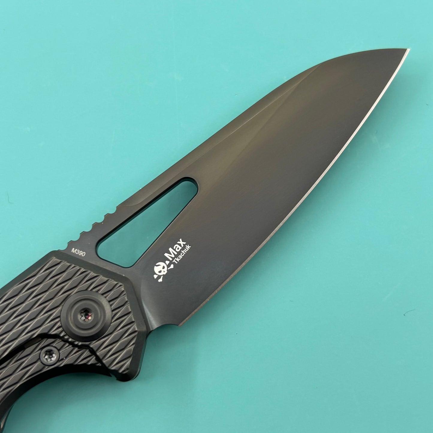 KB KNIVES KB284L Vagrant Folding Knife Regular DLC Titanium Handle 3.15" Regular DLC M390 Blade