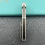 KB KNIVES KB420A Yondu Double Detent Knife Gray Ti Micro Milling 2.87'' Tanto Satin M390 Blade