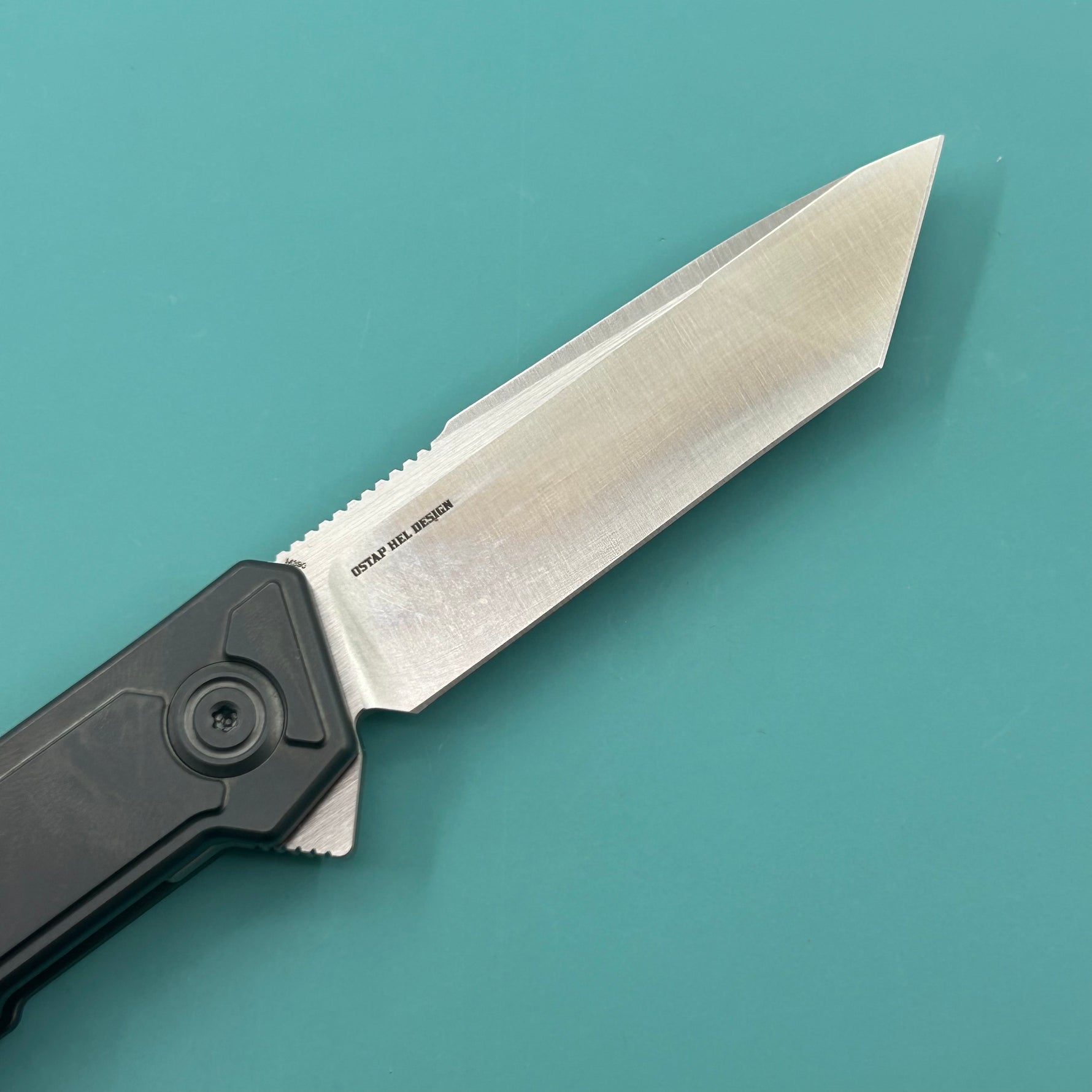 KB KNIVES KB420C Yondu Double Detent Knife DLC Ti Micro Milling 2.87'' Tanto Satin M390 Blade