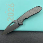KB KNIVES KB286E Coeus Outdoor Folding Knife Regulr DLC Titanium Handle 3.11" Regular DLC M390 Blade