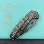 KB KNIVES KB286E Coeus Outdoor Folding Knife Regulr DLC Titanium Handle 3.11" Regular DLC M390 Blade
