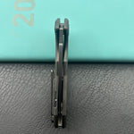 KB KNIVES KB286E Coeus Outdoor Folding Knife Regulr DLC Titanium Handle 3.11" Regular DLC M390 Blade