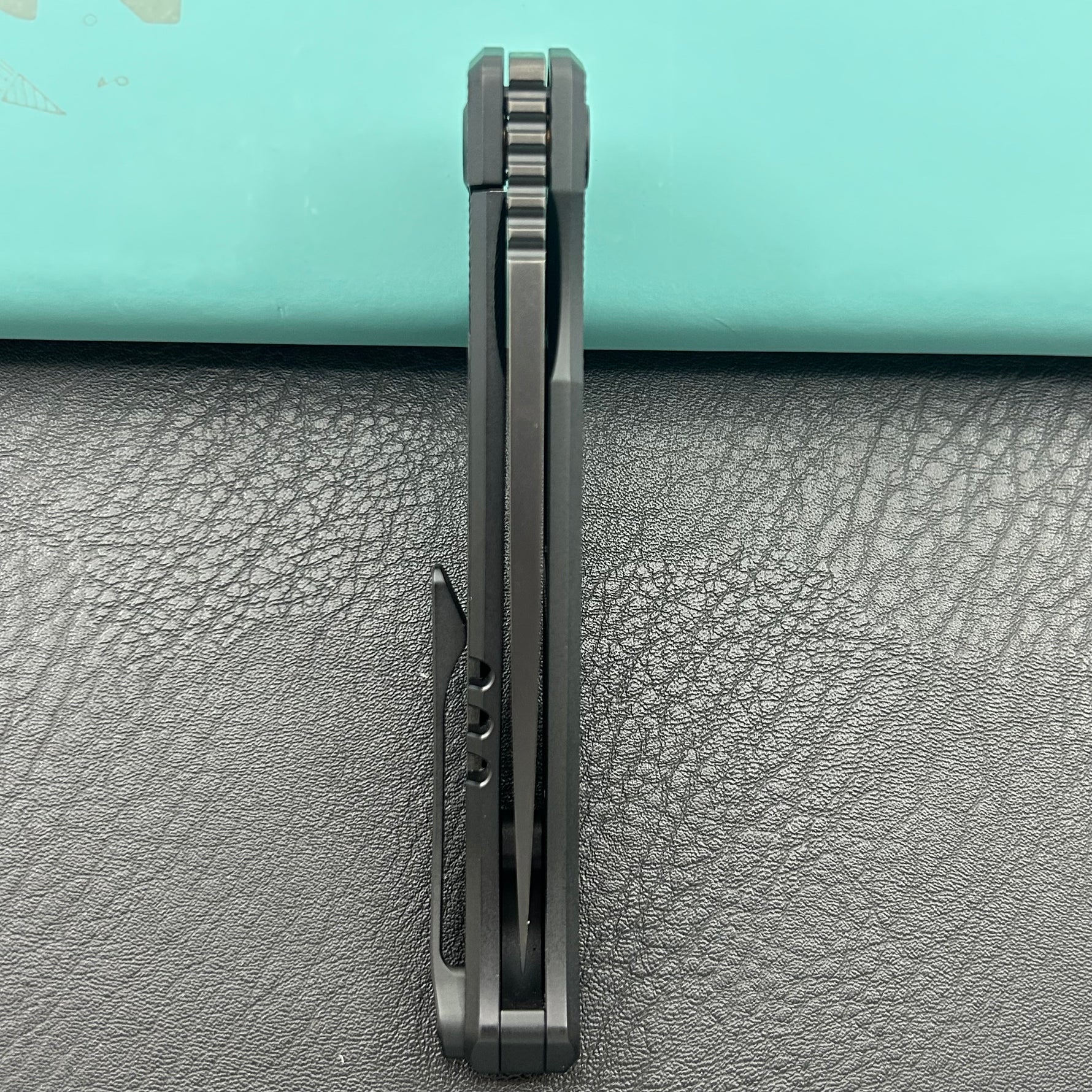KB KNIVES KB456C Mos Folding Knife Regular DLC Micro Milling with Wave CF inlay Handle 3.27'' DLC M390