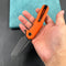 KUBEY KB237  Carve Liner Lock Tactical Folding Knife Orange  G10 Handle 3.27'' Black Stonewashe AUS-10