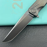 KB KNIVES  KB429C Pyramid Folding Knife Regular DLC Titanium Handle 3.54'' Regular DLC M390 Blade