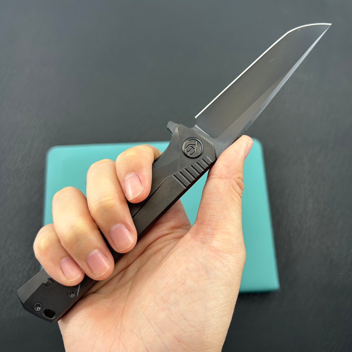 KB KNIVES  KB429C Pyramid Folding Knife Regular DLC Titanium Handle 3.54'' Regular DLC M390 Blade
