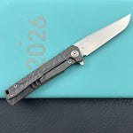 KB KNIVES  KB429B Pyramid Folding Knife Flame Titanium Handle 3.54'' Beadblast M390 Blade