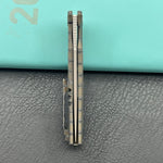 KB KNIVES  KB429B Pyramid Folding Knife Flame Titanium Handle 3.54'' Beadblast M390 Blade