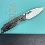 KB KNIVES KB457C  Sear Thumb Stud Open Folding Pocket Knife DLC Ti Micro Milling 2.99" Belt Satin S90V Blade