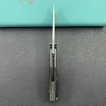 KB KNIVES KB457C  Sear Thumb Stud Open Folding Pocket Knife DLC Ti Micro Milling 2.99" Belt Satin S90V Blade