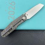 KB KNIVES KB419B Protocol Folding Knife Flame Titanium Handle 3.35'' Bead Blasting M390
