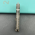 KB KNIVES KB419B Protocol Folding Knife Flame Titanium Handle 3.35'' Bead Blasting M390