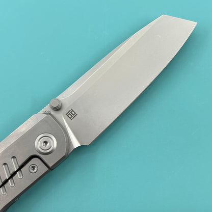 KB KNIVES KB419A Protocol Folding Knife Gray Titanium Handle 3.35'' Sandblast M390 Blade