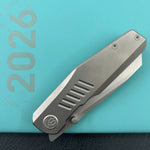 KB KNIVES KB419A Protocol Folding Knife Gray Titanium Handle 3.35'' Sandblast M390 Blade
