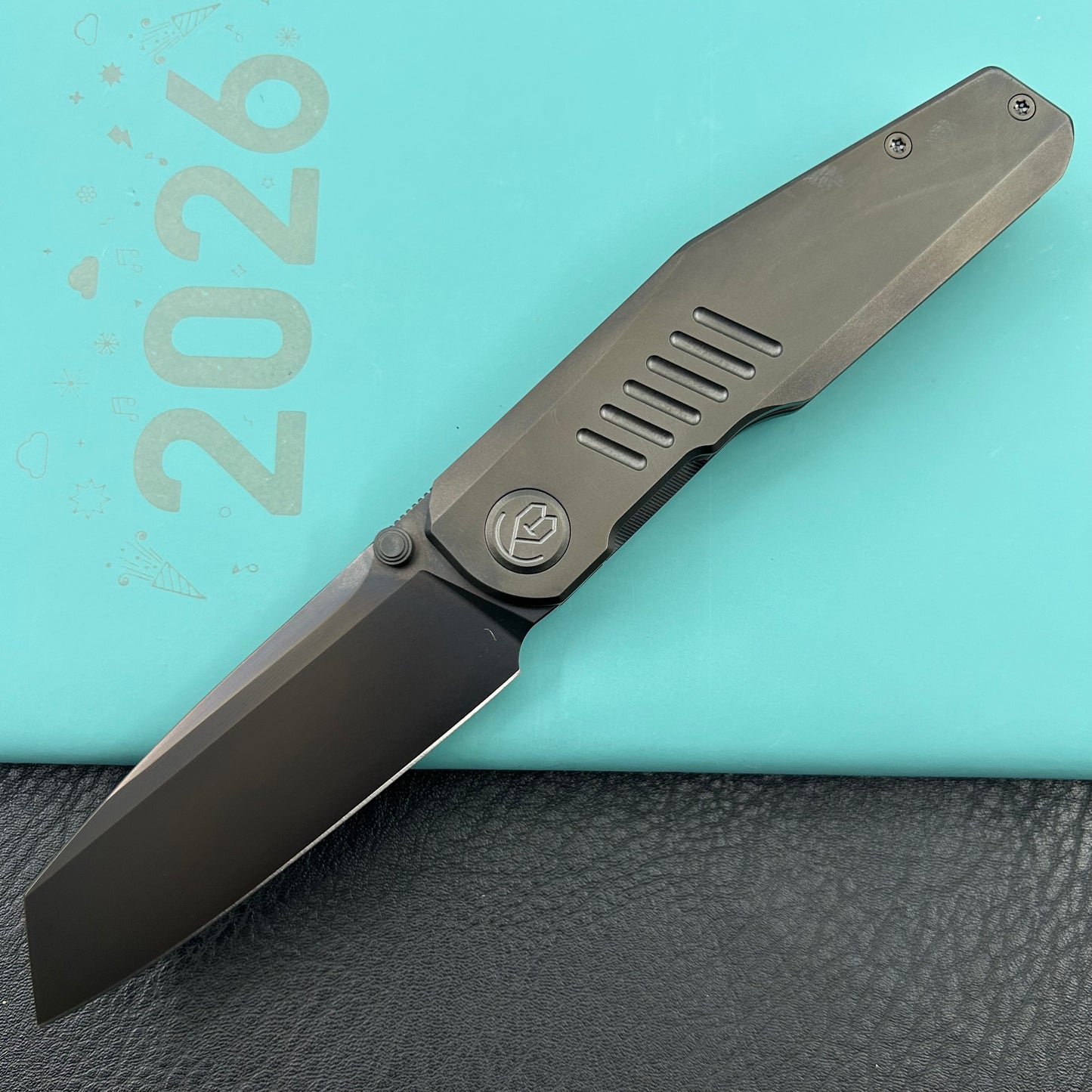 KB KNIVES KB419C Protocol Folding Knife Regular DLC Titanium Handle 3.35'' Regular DLC M390