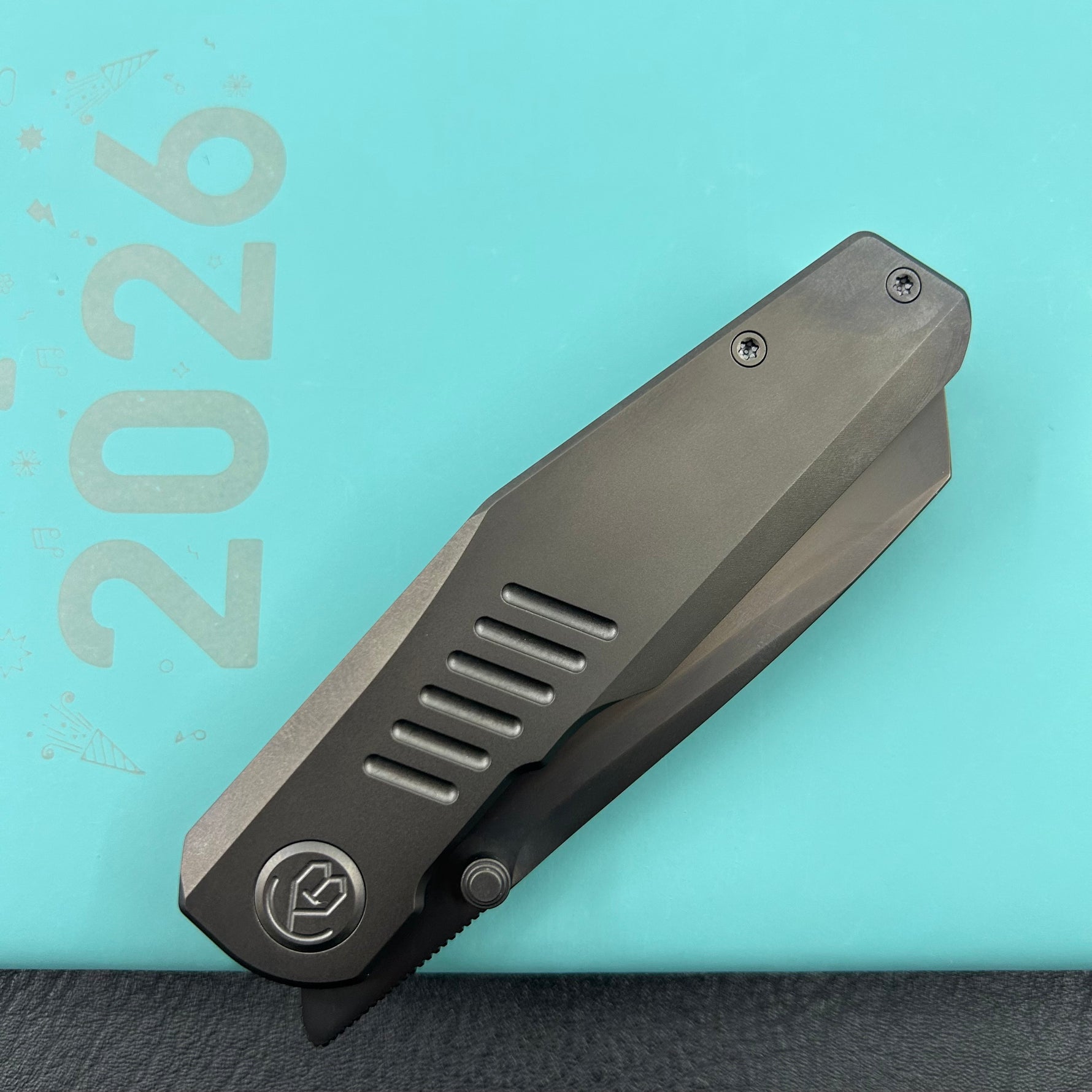 KB KNIVES KB419C Protocol Folding Knife Regular DLC Titanium Handle 3.35'' Regular DLC M390