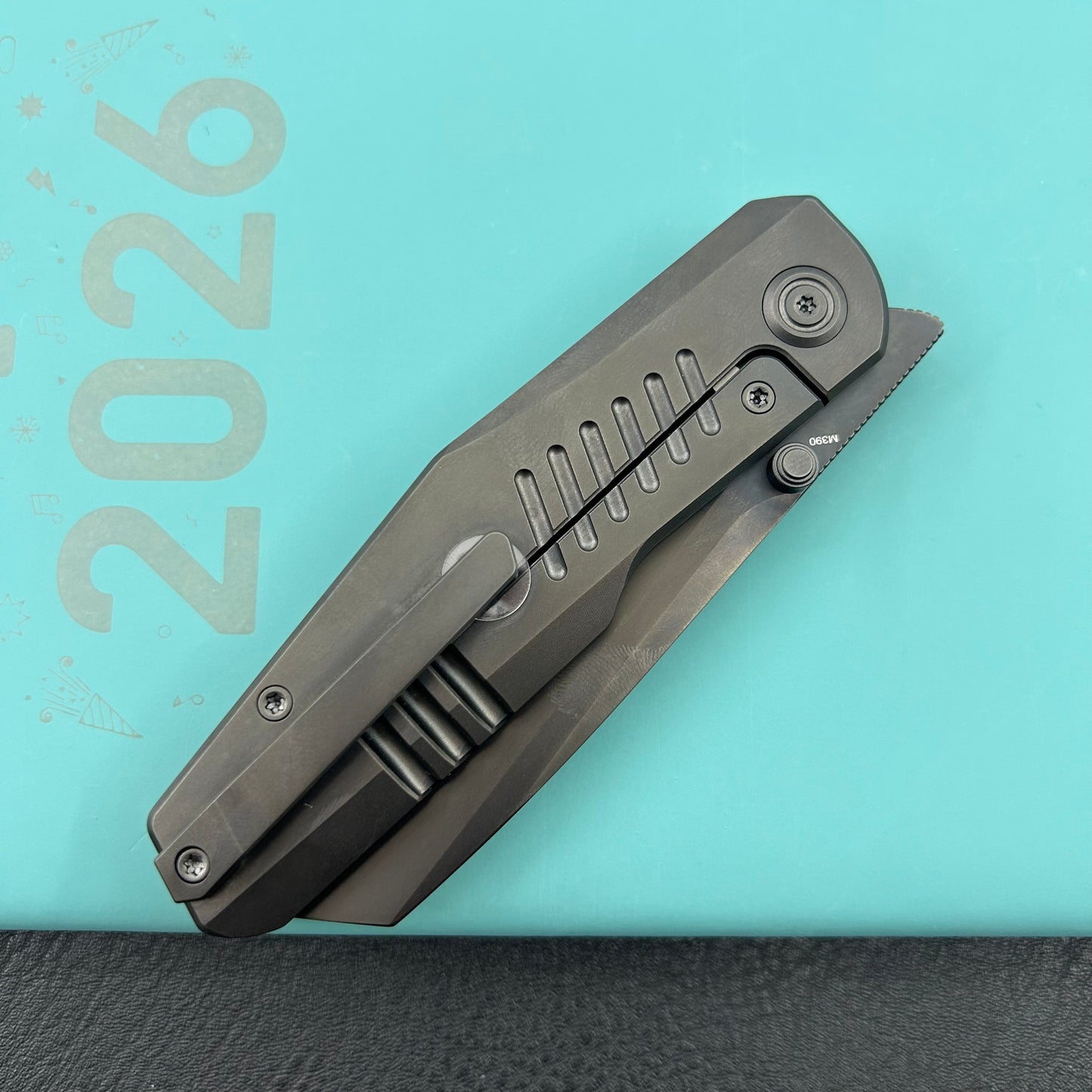 KB KNIVES KB419C Protocol Folding Knife Regular DLC Titanium Handle 3.35'' Regular DLC M390