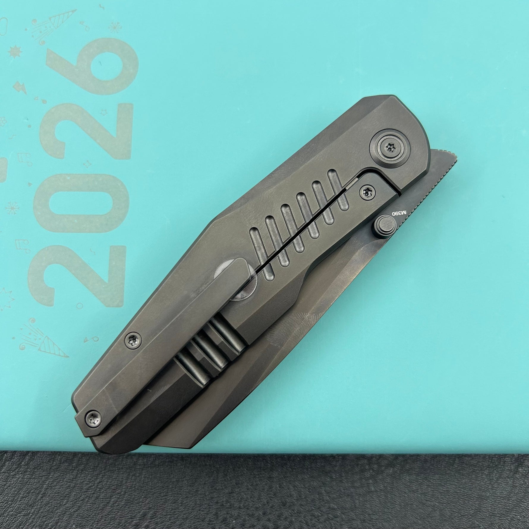 KB KNIVES KB419C Protocol Folding Knife Regular DLC Titanium Handle 3.35'' Regular DLC M390