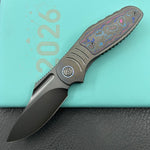 KB KNIVES KB384D Stroller Folding Knife Regular DLC Titanium/CF Inlays Handle 3.35" Regular DLC CPM 20CV Blade