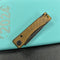 KUBEY KU2102H Akino Lockback Pocket Folding Knife Ultem Handle 3.15" Blackwashed Sandvik 14C28N