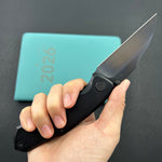 KB KNIVES KB459C Mantra Folding Knife Black PVD Titaniuim Handle 3.27'' DLC M390 Blade