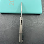 KB KNIVES KB459A Mantra Folding Knife Sandblasting Titanium Handle 3.27'' Silver Bead Blasting M390