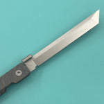 KB KNIVES KB243E Prism Folding Knife Flame Titanium Handle 3.54" Beadblast M390 Blade