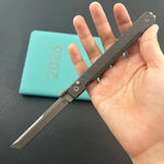 KB KNIVES KB243E Prism Folding Knife Flame Titanium Handle 3.54" Beadblast M390 Blade