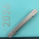 KB KNIVES KB243D Prism Folding Knife Beadblast Titanium Handle 3.54" Beadblast M390 Blade