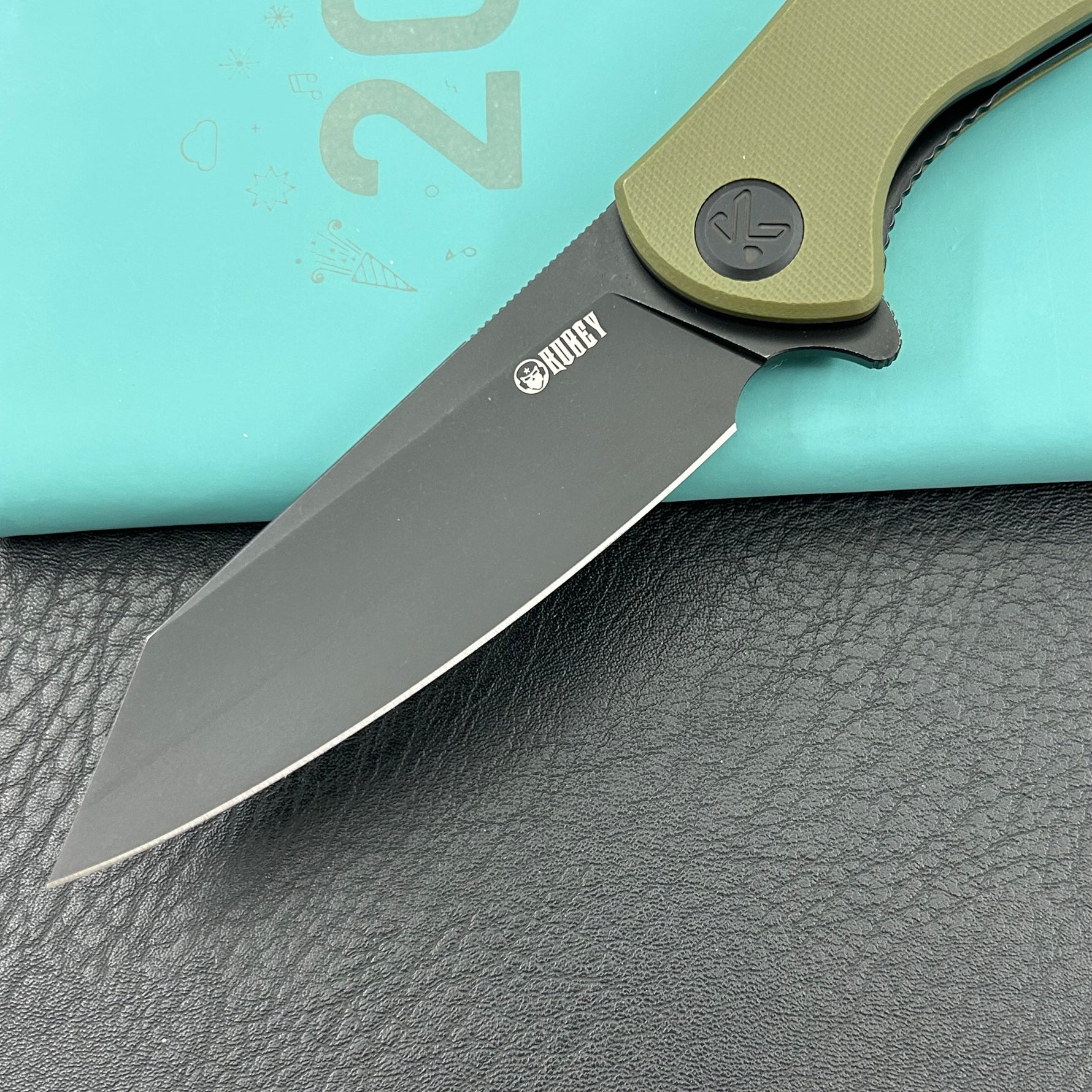 KUBEY knife KU158L  Flash Linerlock Black Green
