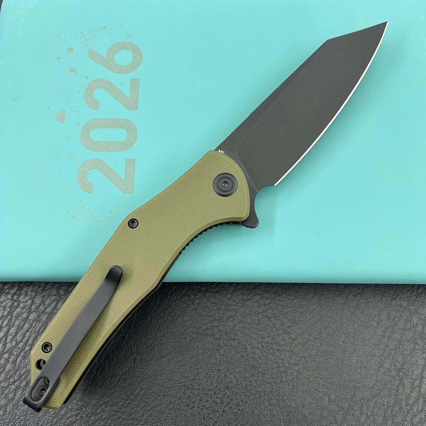 KUBEY knife KU158L  Flash Linerlock Black Green