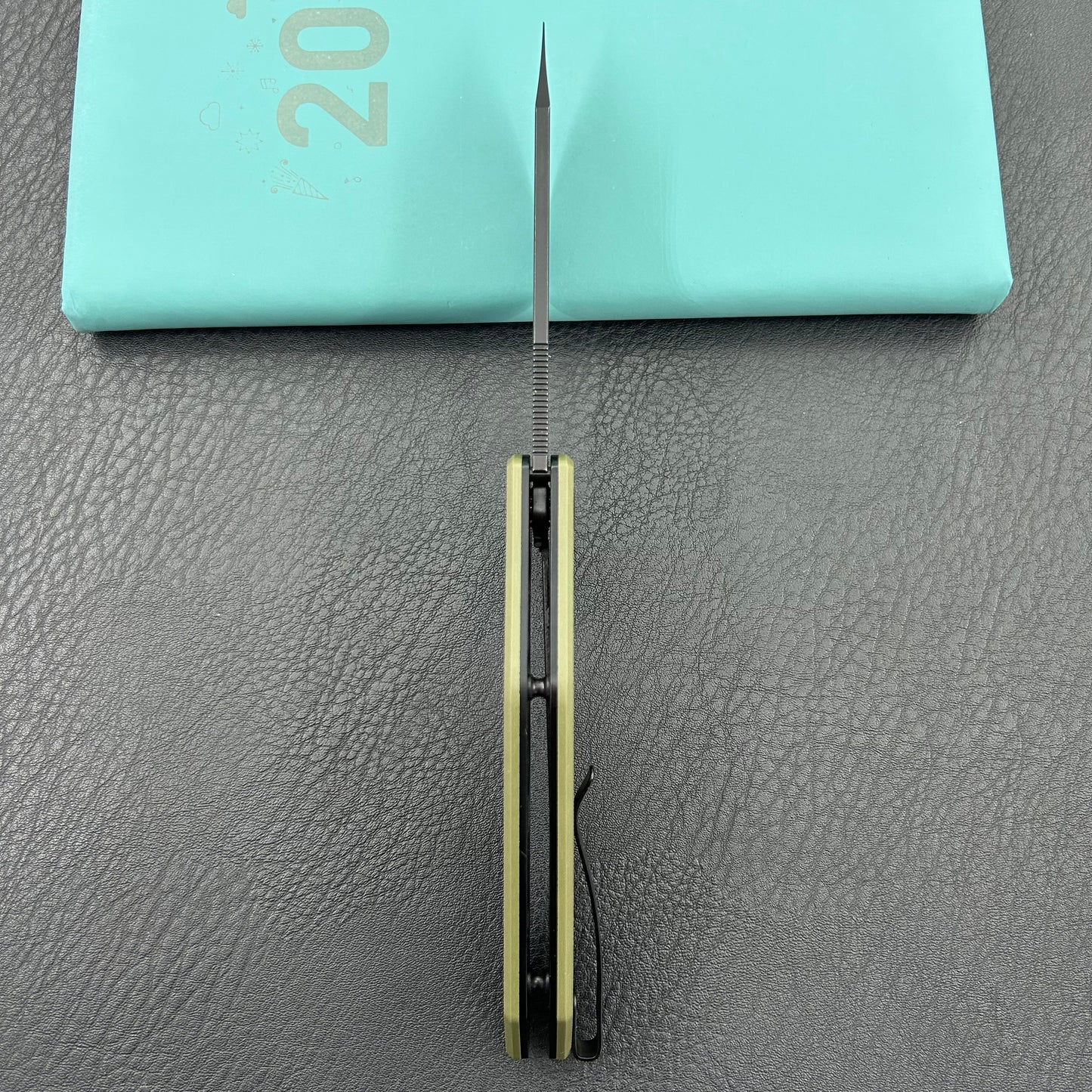 KUBEY knife KU158L  Flash Linerlock Black Green