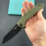 KUBEY knife KU158L  Flash Linerlock Black Green