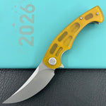 KUBEY knife KU173G Scimitar Linerlock Ultem Folding knife